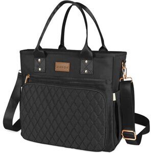 Large Insulated Lunch Bag for Work, Women's Nylon Thermal Lunch Box